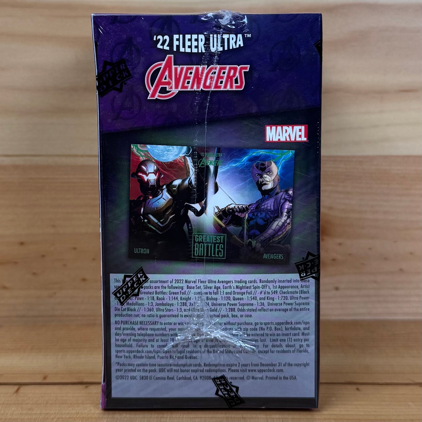 2022 Upper Deck Fleer Ultra Marvel Avengers Sealed Blaster Box